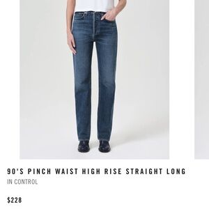 AGOLDE 90’ Pinch waist in “Control”, size 30